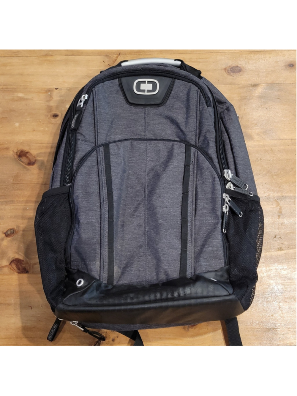 OGIO Axle Laptop Backpack Heather Gray 17" TSA Checkpoint Friendly Travel Bag